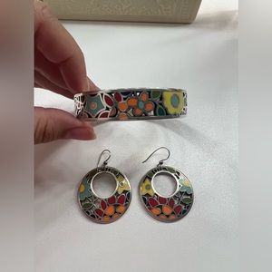Earring and bracelet set by Brighton
